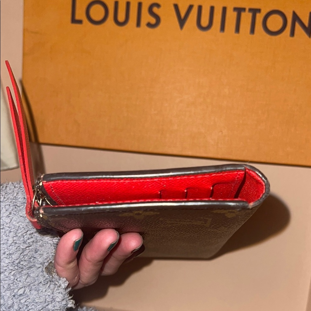 Monogram Adele Wallet Coquelicot Authentic - image 6